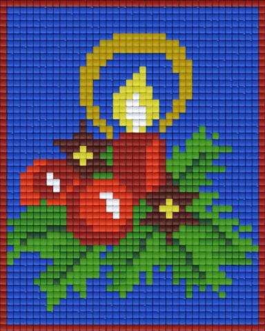 Pixelhobby Klassik Vorlage - Weihnachtskerze
