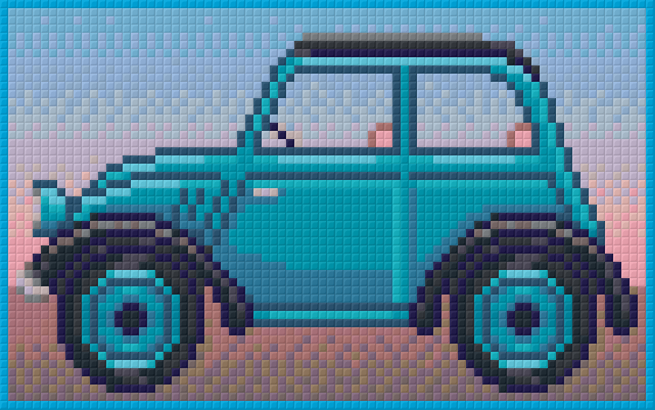 Pixel hobby classic template - oldtimer blue