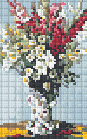 Pixel hobby classic template - bouquet gladiolus