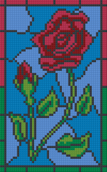 Pixelhobby Klassik Set - Rosenfenster