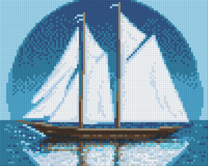 Pixelhobby Klassik Vorlage - Segelschiff