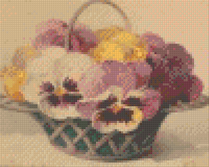 Pixel hobby classic template - violets in the basket