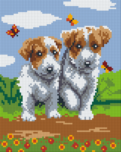 Pixel hobby classic template - dog duo