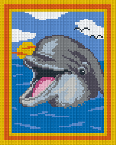 Pixel hobby classic template - laughing dolphin
