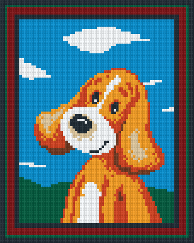 Pixel hobby classic template - happy dog