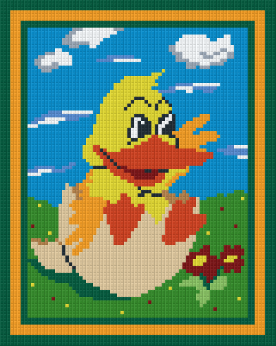 Pixel hobby classic template - easter chicken