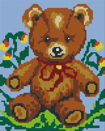Pixelhobby Klassik Vorlage - Teddybär