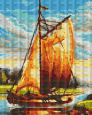 Pixel hobby classic template - sailing boat