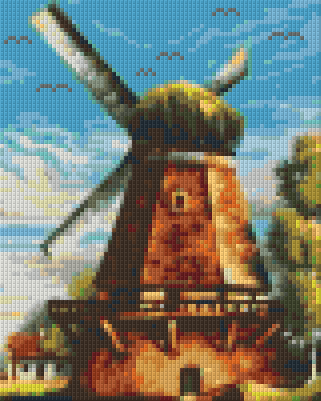 Pixelhobby Klassik Vorlage - Windmühle