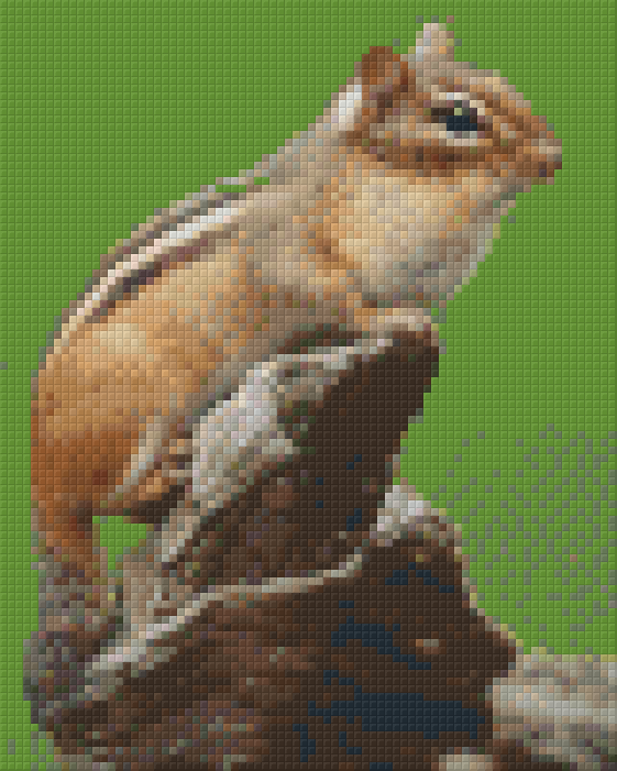 Pixelhobby Klassik Vorlage - Streifenhörnchen