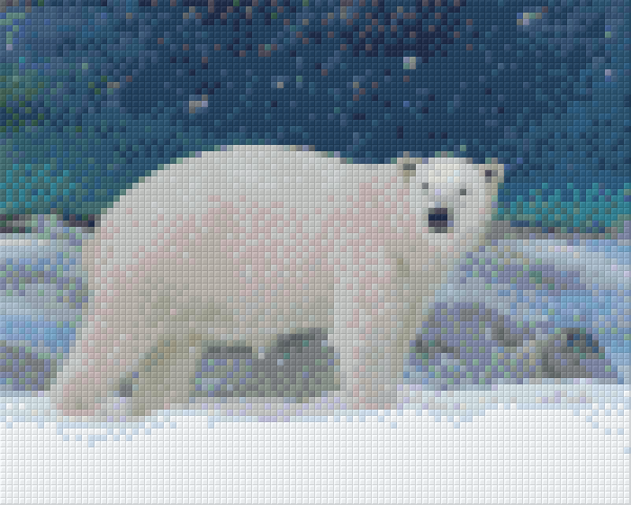 Pixelhobby Klassik Vorlage - Der Eisbär