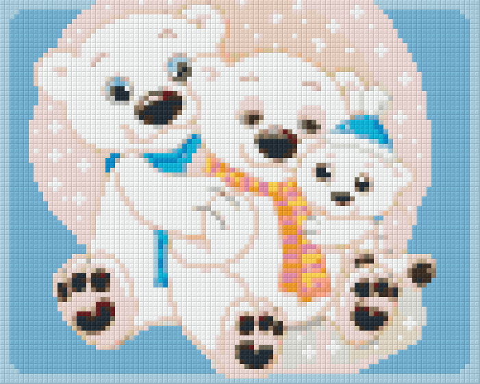 Pixelhobby Klassik Set - Familie Eisbär