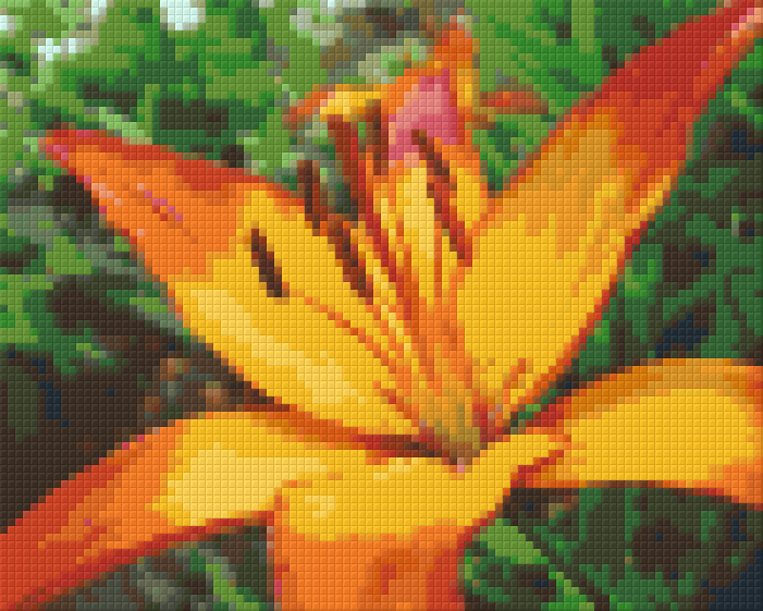 Pixel hobby classic template - orange lily