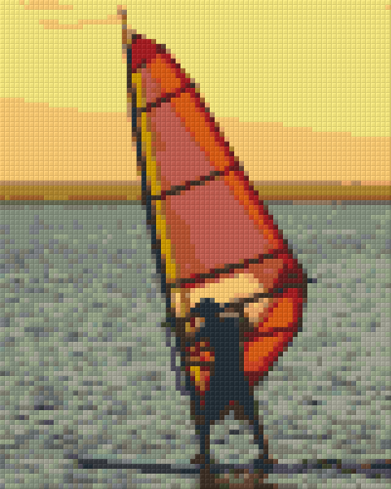 Pixel hobby classic template - windsurfer