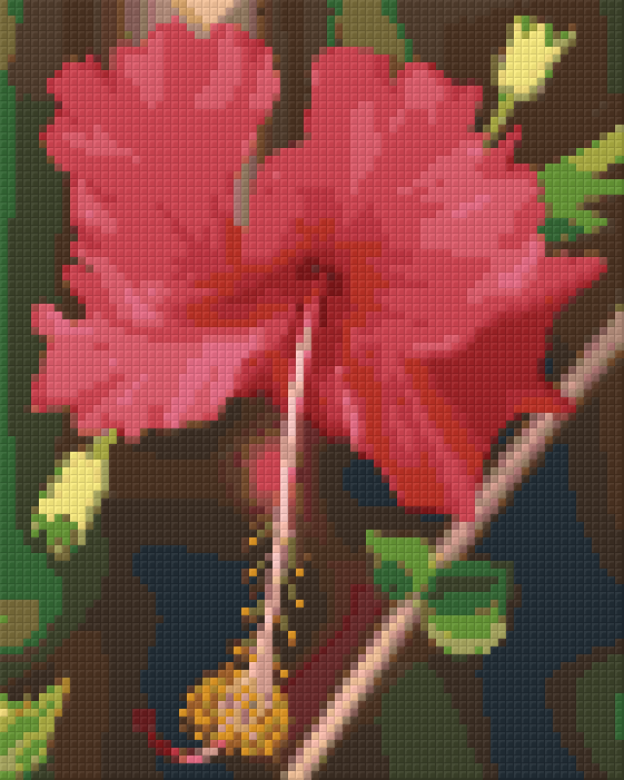 Pixel hobby classic template - hibiscus