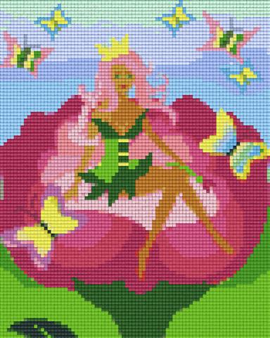 Pixelhobby Klassik Vorlage - Prinzessin mit Blume