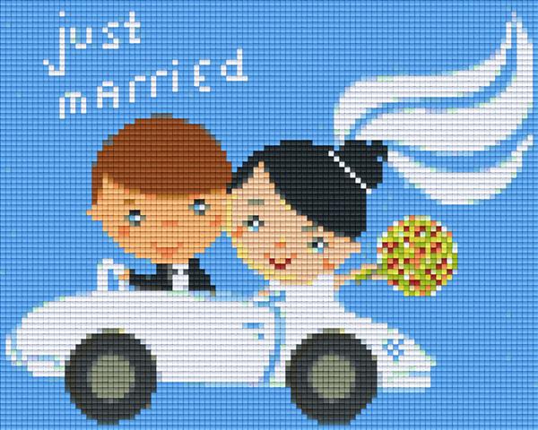 Pixelhobby Klassik Vorlage - Just Married