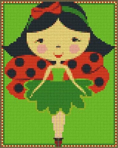 Pixel hobby classic template - ladybug girl