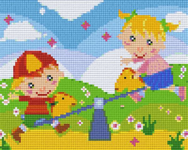 Pixelhobby classic template - On the seesaw