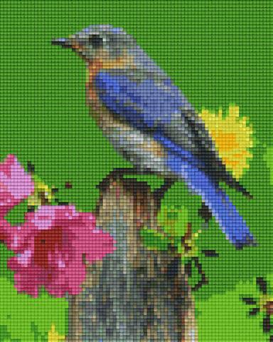 Pixelhobby Klassik Vorlage - Blauer Vogel