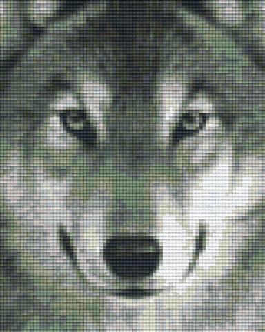 Pixel hobby classic template - wolf face