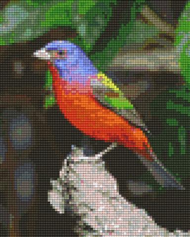 Pixelhobby Klassik Vorlage - Vogel auf Zweig
