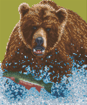 Pixelhobby Klassik Vorlage - Grizzle Bär