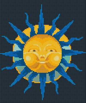 Pixelhobby Klassik Vorlage - Die Sonne