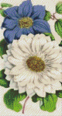 Pixel hobby classic template - chrysanthemums