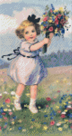 Pixelhobby Klassik Vorlage - Gepfückter Blumenstrauß