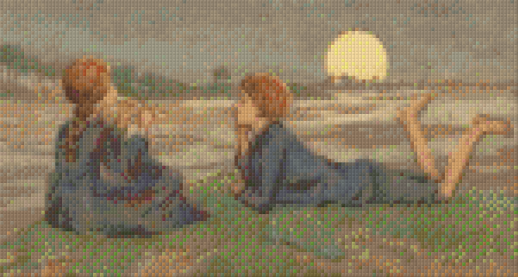 Pixelhobby Klassik Vorlage - Sonnenuntergang