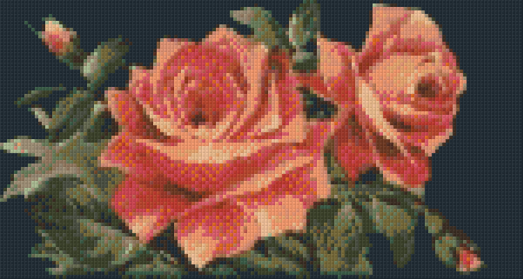 Pixelhobby Klassik Vorlage - Rote Rose