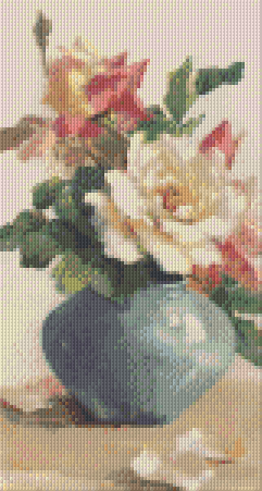 Pixelhobby Klassik Vorlage - Rosen in Vase