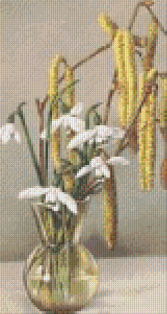 Pixel hobby classic template - vase with branches