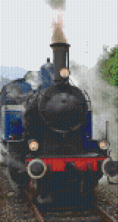 Pixel hobby classic template - steam locomotive