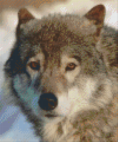 Pixelhobby Klassik Vorlage - Wolf