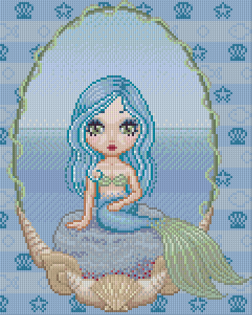 Pixel Hobby Classic Template - Mermaid Sanjula