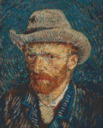 Pixel hobby classic template - Vincent van Gogh - self portrait