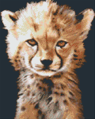 Pixelhobby Klassik Vorlage - Baby Gepard