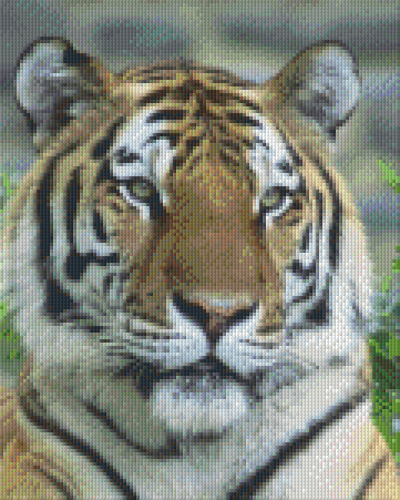 Pixel hobby classic template - tiger head
