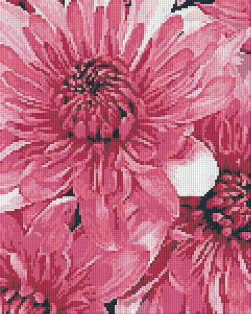 Pixelhobby Klassik Vorlage - Chrysanteme