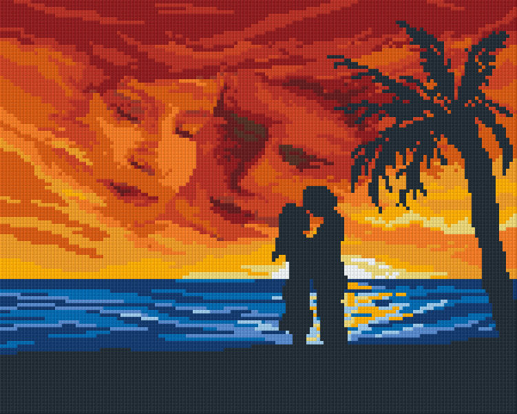 Pixel hobby classic set - romance under palm trees