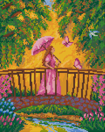Pixel hobby classic template - romance in the flower paradise