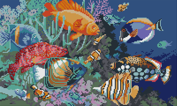 Pixel hobby classic template - coral reef