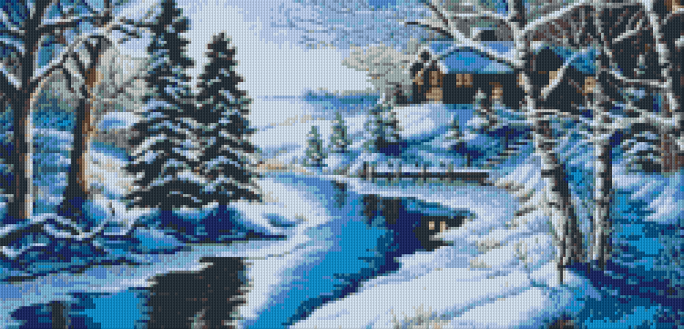 Pixel hobby classic set - winter landscape