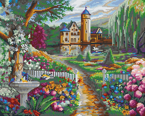 Pixel hobby classic template - castle in summer