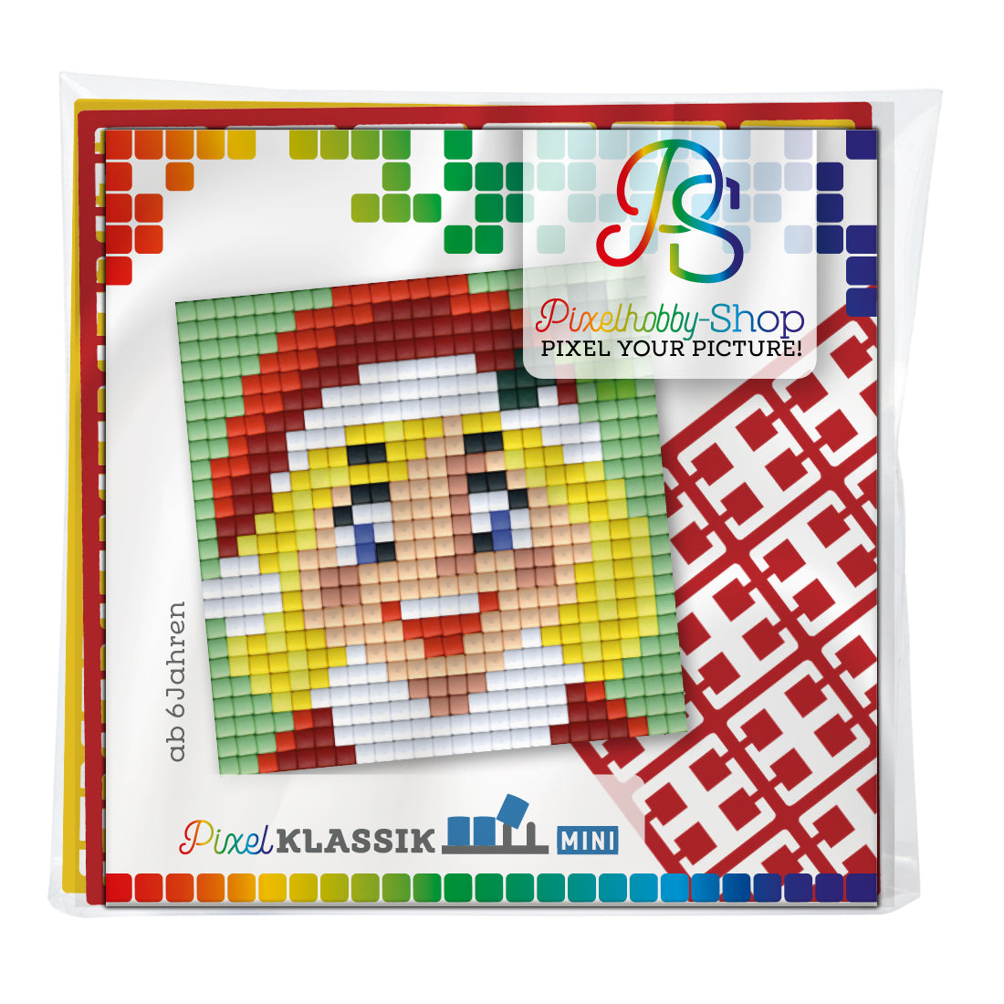 Pixelhobby Klassik (Mini) Magnet Set - Weihnachtsfrau