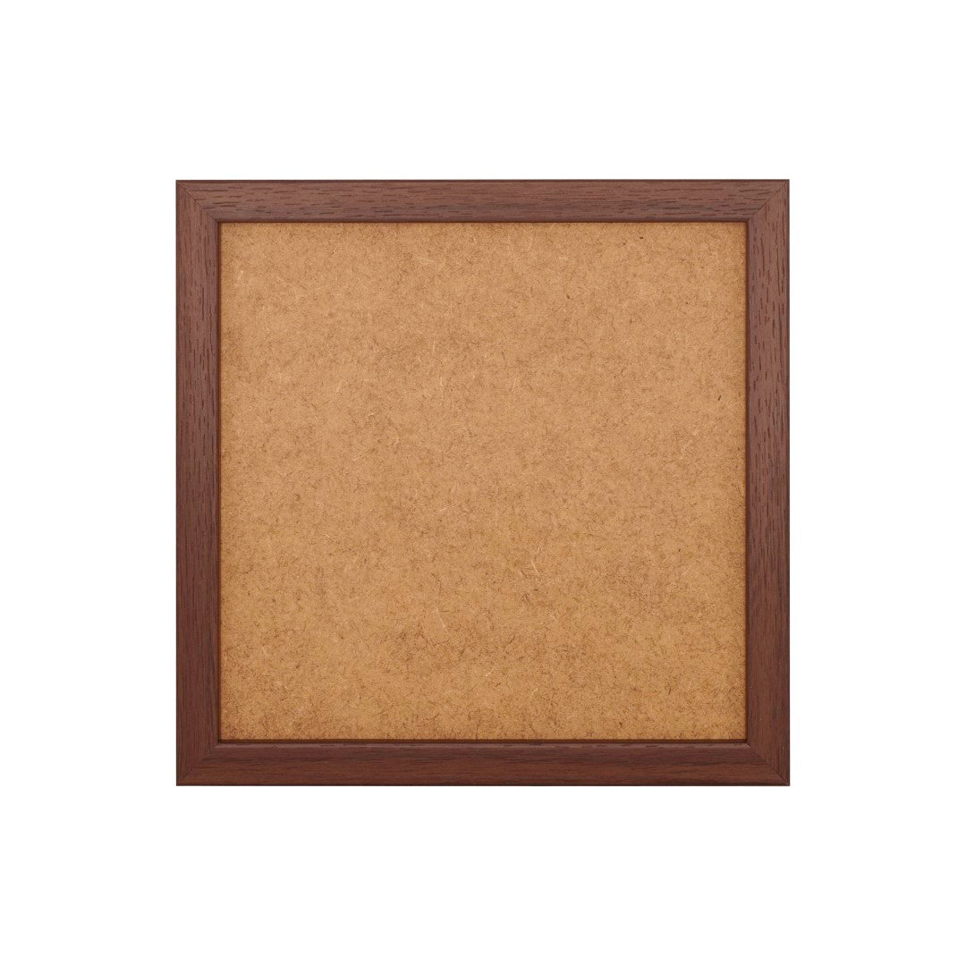 Walnut picture frame for 4 small base plates