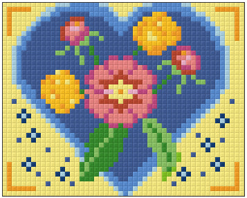 Pixel hobby classic template - Flowerheart