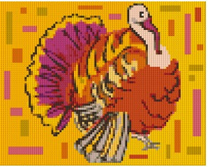 Pixelhobby Klassik Vorlage - Colerfully Turkey